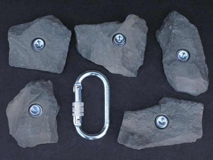 Produktbild KS Klettergriffe Klettergriffe Set Schesaplana (Naturstein)