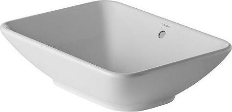 Image du produit Duravit Vasque à poser BACINO avec robinetterie ou lavabo 550x420mm sans robinetterie blanc (420 mm, 550 mm)