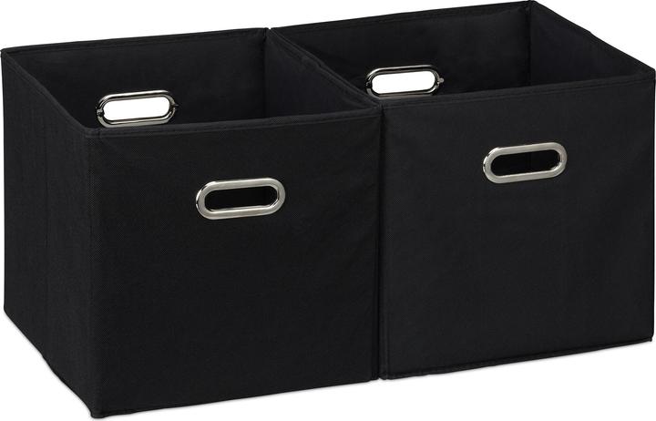 Produktbild Relaxdays 2x Aufbewahrungsbox (33 x 33 x 32 cm, 34.80 l)