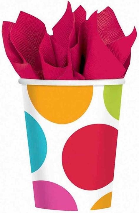 Image du produit Amscan Paper Cabana Dots Party Cup (paquet de 8) (8 x)