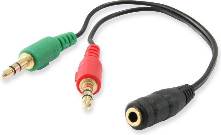 Actual product image equip Audio Splitter Y-cable (0.13 m, 3.5mm jack (AUX))