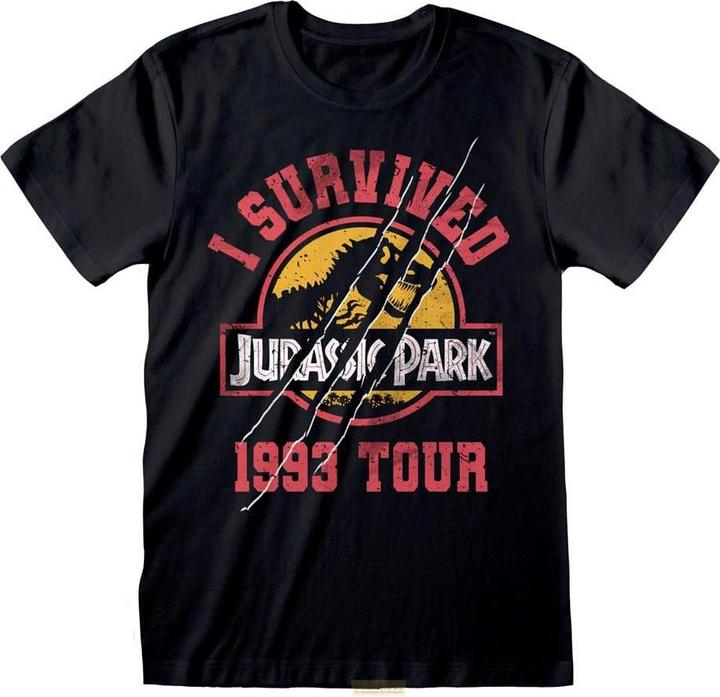 Heroes Inc Jurassic Park T-Shirt I Survived 1993 (XL) (XL)