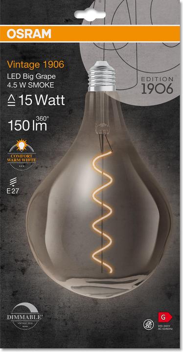 Immagine prodotto Osram Annata 1906 (E27, 4.50 W, 150 lm, 1 x, G)