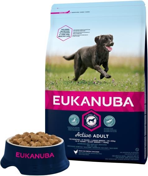Image du produit Eukanuba Active Adult Large Breed poulet (Adulte, 1 pcs, 3000 g)