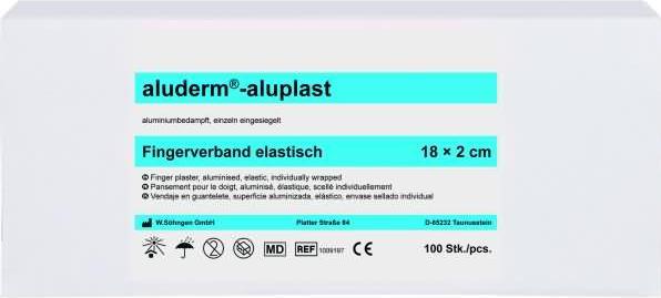 Produktbild Söhngen aluderm aluplast Fingerverband elastisch 18x2cm, 100 Stk., einzeln (100 x)