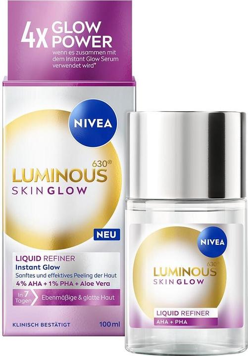Produktbild NIVEA Luminous630® Skin Glow Liquid Refiner (Peeling, 100 ml)