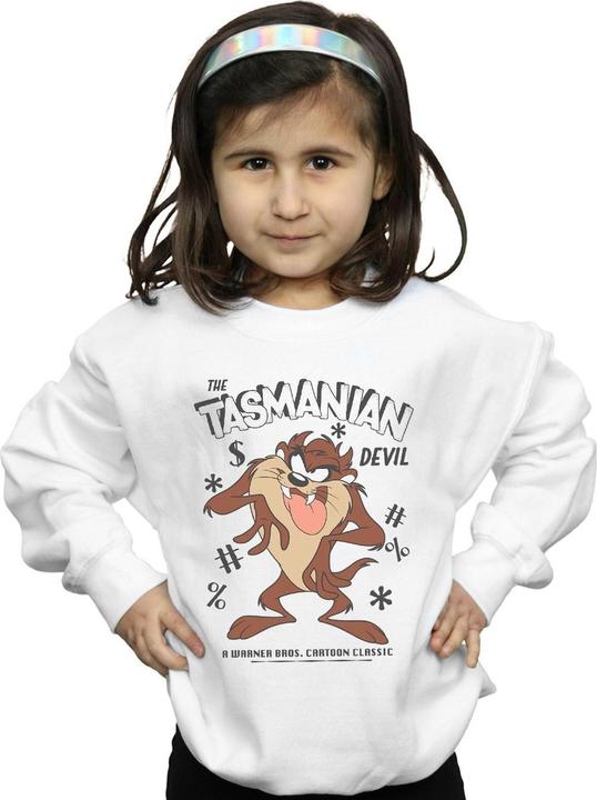 Immagine prodotto Looney Tunes Vintage Tasmanian Devil Felpa Ragazze (152, 158)