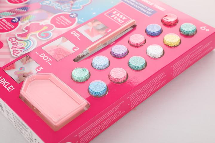 Productafbeelding Diamond Dotz DOTZIES® Original Diamond Painting Set Barbie met 5 motieven: 1 etui, 2 armbanden 21 x 2 cm, 2 au