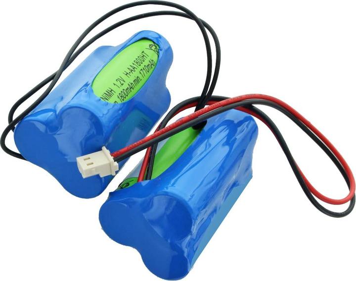 Immagine prodotto AccuCell Batteria per luce d'emergenza D1x3x2 Mignon AA, sostituisce Beghelli 415393001 (1 pz., Specifico del dispositivo, 1800 mAh, Batteria + Caricabatterie)