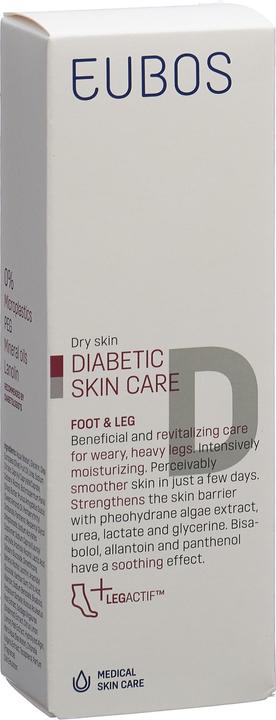 Produktbild Eubos Diabetische Hautpflege Fuss & Bein (neu) (Fusscrème & Fussgel, 100 ml)