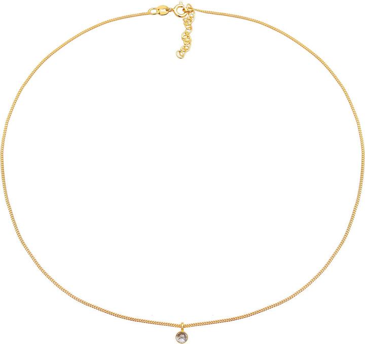 Produktbild Elli Choker, Edelsteinkette (Quarz, 925er Sterling Silber, 36 cm)