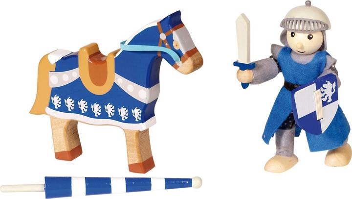 Actual product image Goki Wooden knight with horse