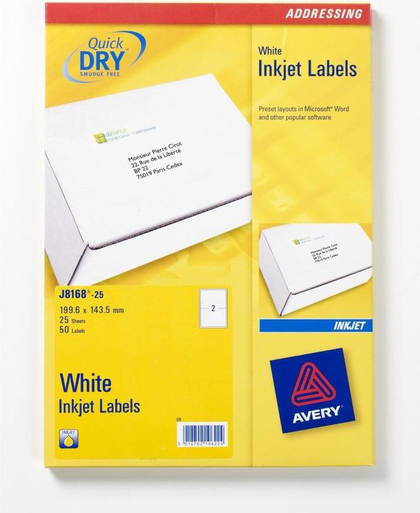 Actual product image Avery Dennison Address labels