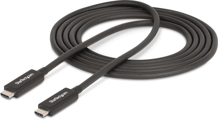 Produktbild StarTech com A40G2MB-TB4-CABLE, Mâle, Mâle, 2 m, Noir, Nickel, 40 Gbit/s (2 m, USB 4.0, USB 3.2)