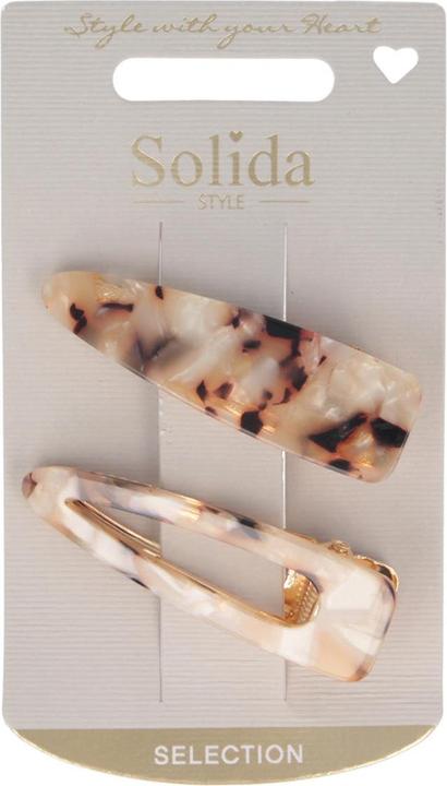 Produktbild Solida Haarclip braun gemustert (2 Stk.)