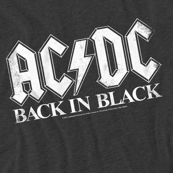 Actual product image AC/DC Unisex Adult Back In Black T-Shirt (XL)