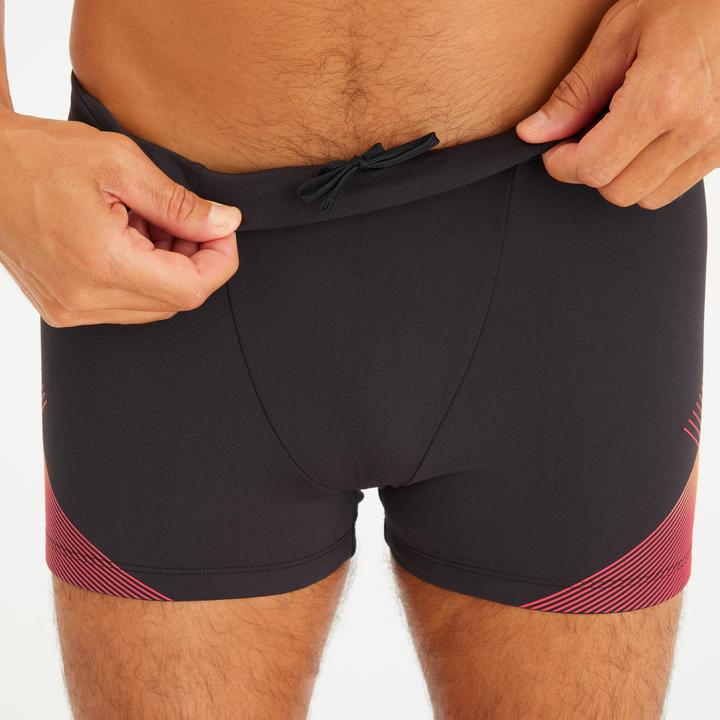 Immagine prodotto Nabaiji Boxer da bagno da uomo - 500 Fiti Tria nero/rosso (L)