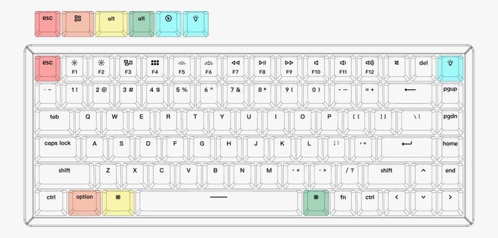 Produktbild Keychron K2 (US, Kabelgebunden, Kabellos)