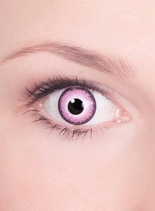 Produktbild Maskworld Zauberer Elfen Monatslinsen für Fasching Halloween (pink/rosa)