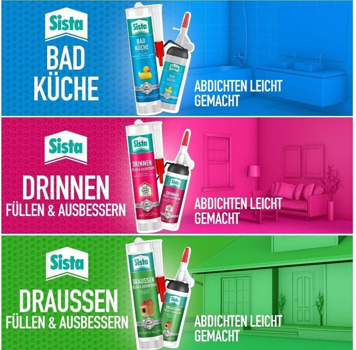 Actual product image Sista Indoor sealing + repairing transparent (0.18 kg, Transparent, 100 ml)