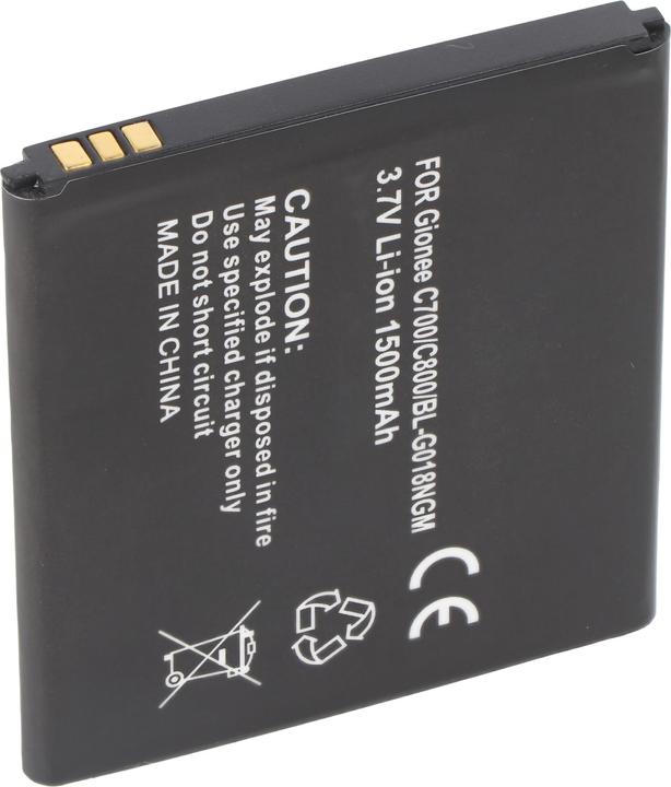 Produktbild XCell Akku passend für Gionee C700 Li-Ion Akku BL-G018, 3.7V, 1500mAh, 60x55x4,8mm