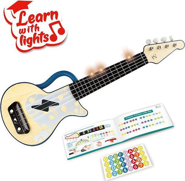 Actual product image Hape Electric learning ukulele, blue