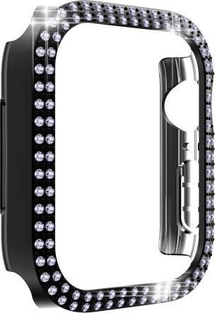 Image du produit Cover-Discount Apple Watch 45mm - Etui de protection en strass brillant noir