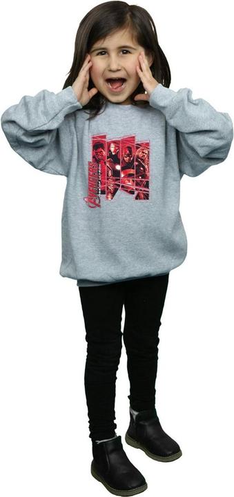 Actual product image Girls Avengers Team Collage Sweatshirt (128)