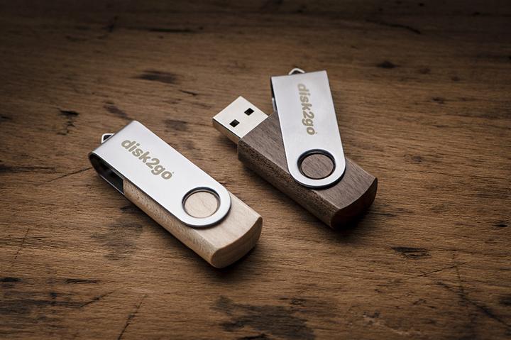 Produktbild Disk2go Wood (64 GB, USB 3.0, USB-A)