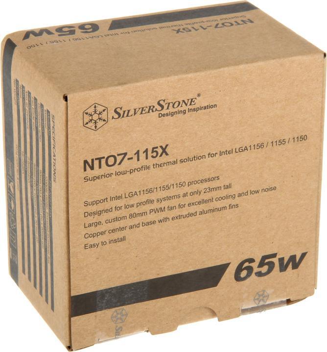 Actual product image Silverstone Nitrogon SST-NT07-115X Low Profile CPU Cooler (23 mm)