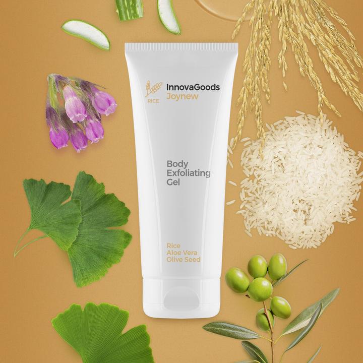 Actual product image InnovaGoods Body scrub gel Rice Joynew 200 ml (200 ml)