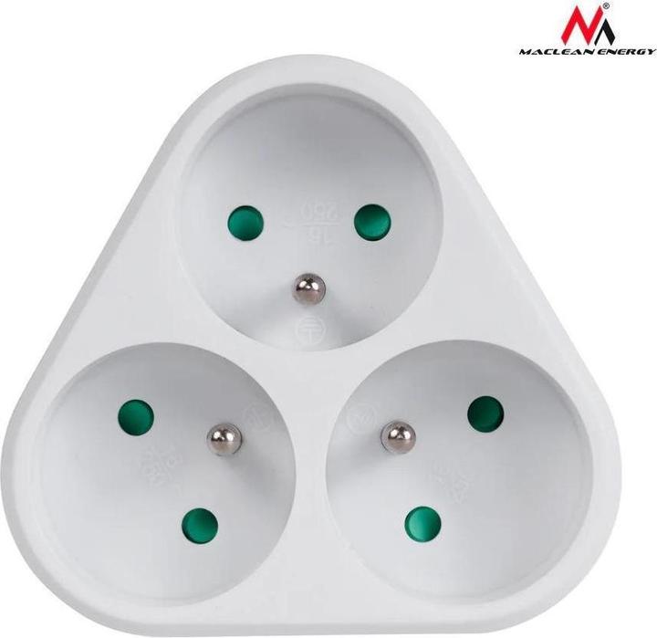 Actual product image Maclean MCE214 - Energy Triple current outlet with grounding 16A (3 x)
