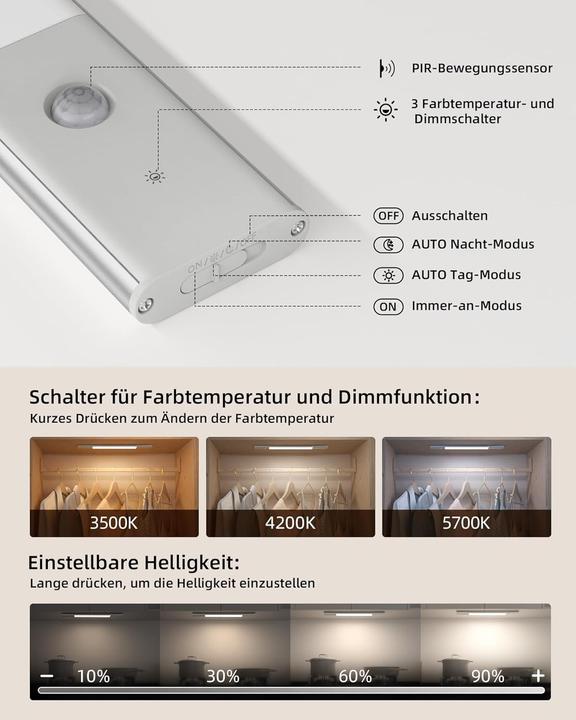 Immagine prodotto Ezvalo Unterbauleuchte ‎LY-38 (100 lm)