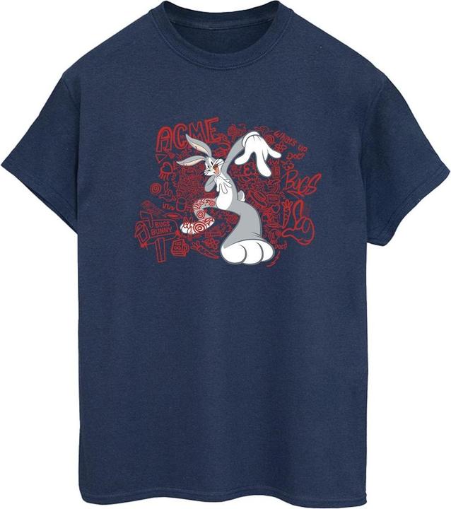 Immagine prodotto Looney Tunes ACME Doodles Bugs Bunny Maglietta Ampia Donna (XL)