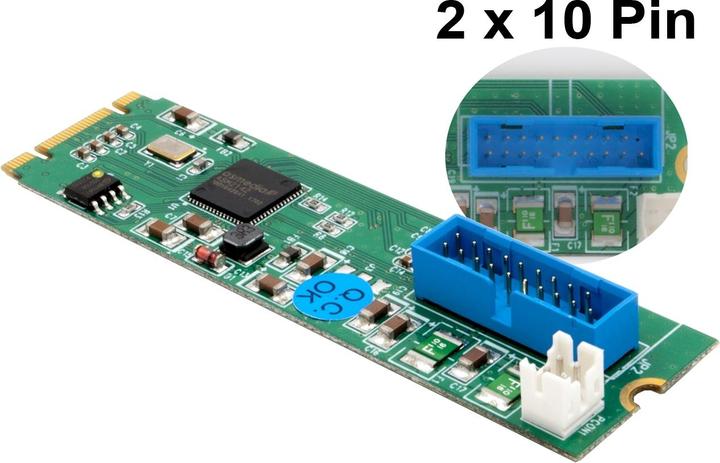Immagine prodotto Exsys 1 porta USB3.2 -> scheda M.2 NFGG Gen2