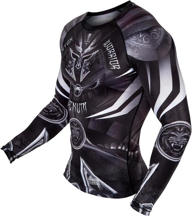 Immagine prodotto Venum Gladiator 3.0 Rashguard - Nero-Bianco - Maniche Lunghe (XL)