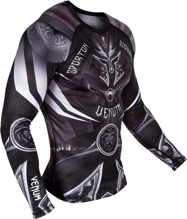 Immagine prodotto Venum Gladiator 3.0 Rashguard - Nero-Bianco - Maniche Lunghe (XL)
