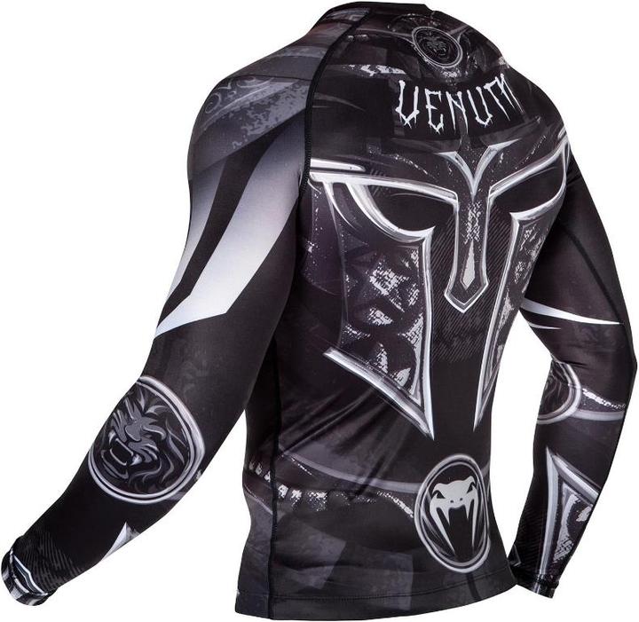 Immagine prodotto Venum Gladiator 3.0 Rashguard - Nero-Bianco - Maniche Lunghe (XL)