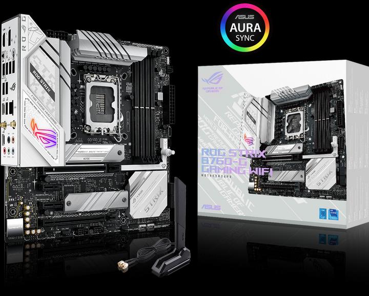 Produktbild ASUS ROG STRIX B760-G GAMING WIFI (LGA 1700, Intel B760, mATX)
