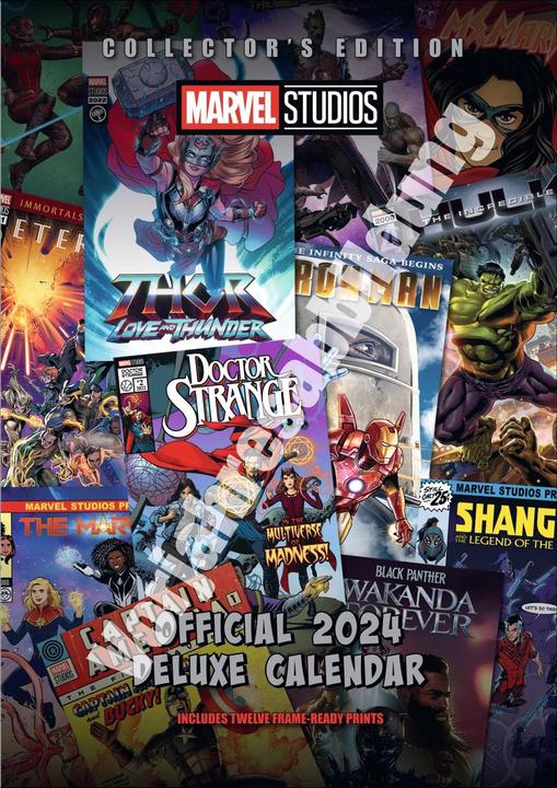 Actual product image Danilo Marvel Poster Calendar 2025 (English)