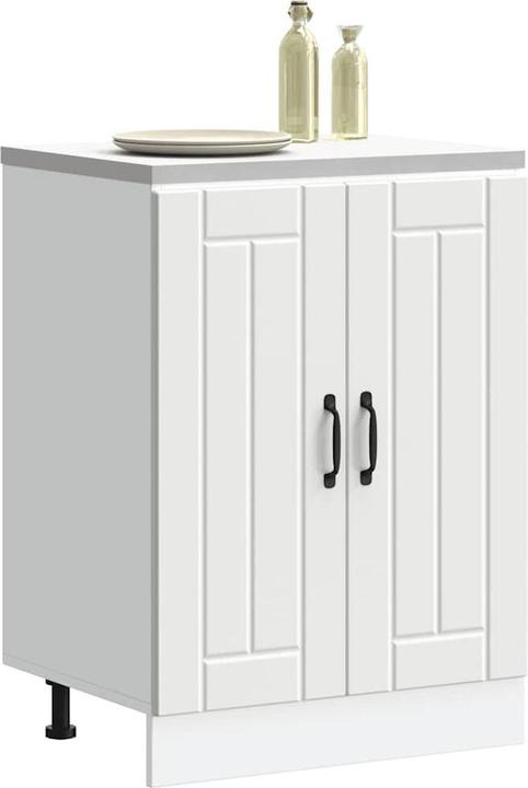 Actual product image VidaXL Built-in oven unit Lucca Black Wood-based oven unit (60 x 46 x 81.5 cm)