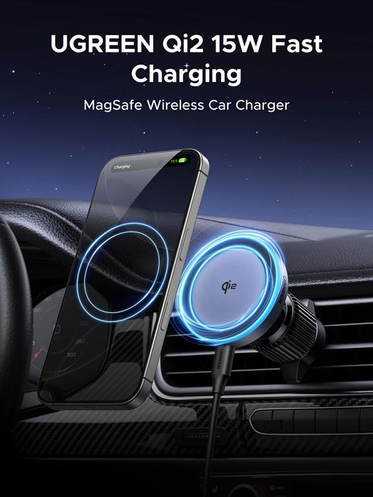 Produktbild Ugreen Magnetic Car Wireless Charger W708 15W (15 W)