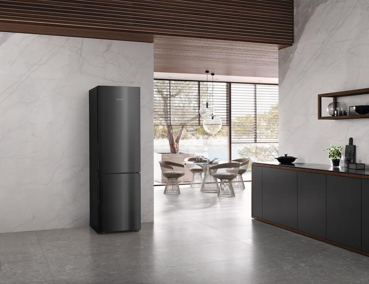 Image du produit Miele Combiné réfrigérateur/congélateur KFN 4898 A-10 D Blacksteel (362 l)