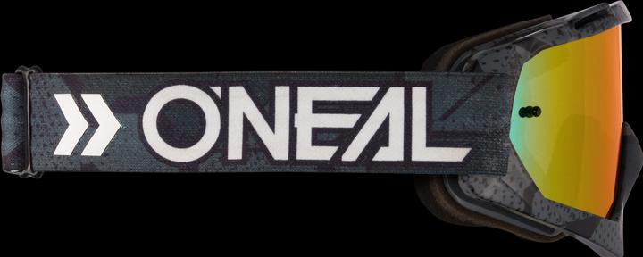 Produktbild O Neal B-10 Goggle CAMO V.22 black/white - radium red (Black, Black White)