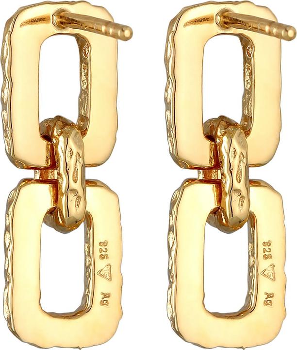Image du produit Elli Boucles d'oreilles Boucles d'oreilles Rectangle Vintage 925 argent (Argent sterling 925)