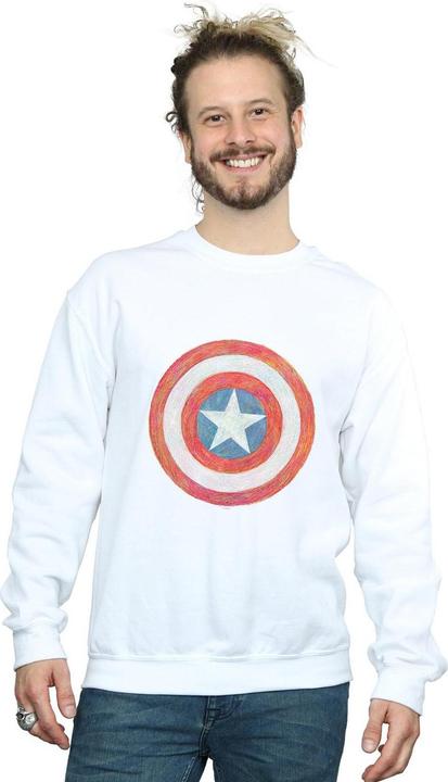 Image du produit - Sweat CAPTAIN AMERICA SKETCHED SHIELD - Homme (M)