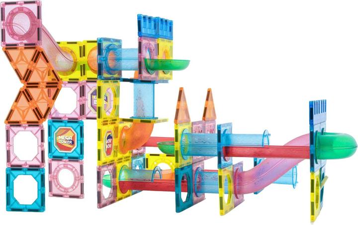 Image du produit Grafix Jouets de construction Carreaux magnétiques XL avec sac de rangement, 96 pièces.