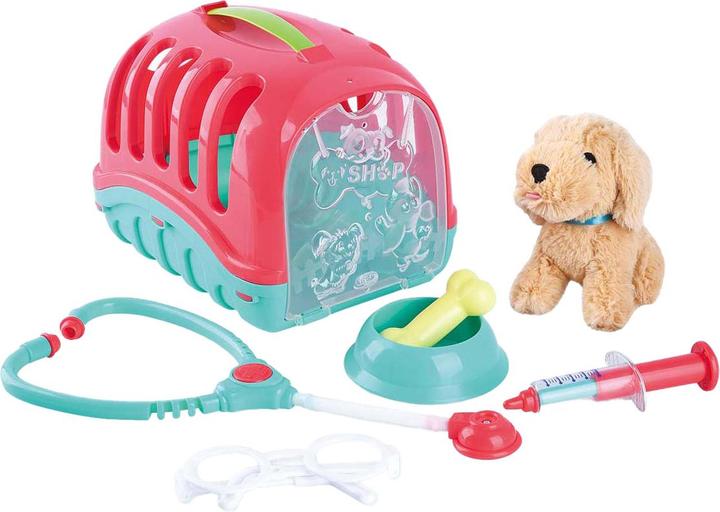 Image du produit Siva Peluche chien avec boîte de transport 7 pcs. (15 cm)