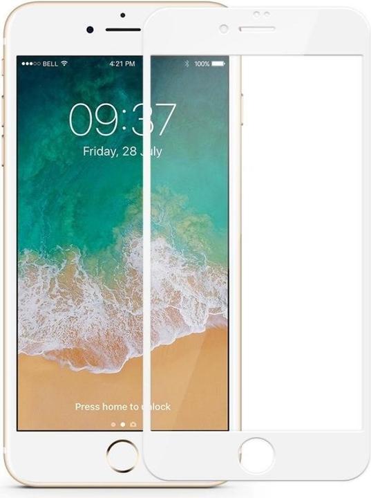 Actual product image Screenguard Apple iPhone 7 Plus Full Screen Protective Glass Film 2.5D 9H (1 Piece, Apple iPhone 7 Plus)