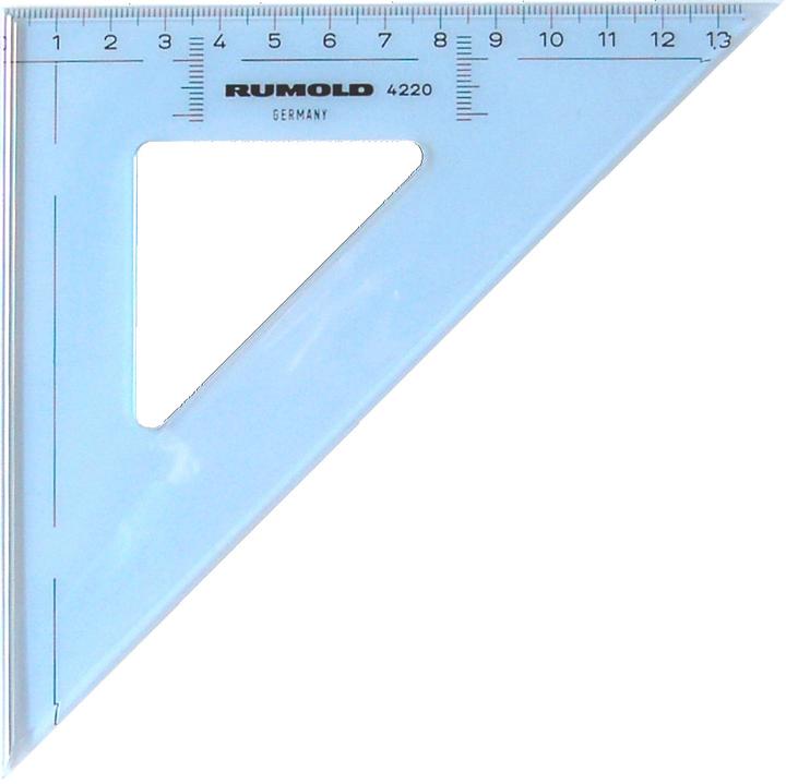 Produktbild Rumold Zeichendreieck 45 20 cm (200 mm)
